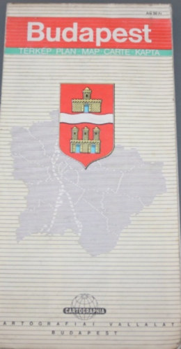 Budapest t�rk�p - plan - map - carte - kapta