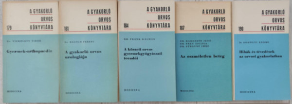 5 db A Gyakorl� orvos k�nyvt�ra sorozatb�l. (179, 181, 184, 187, 190)