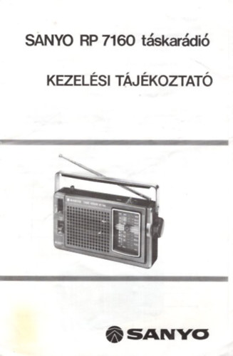 SANYO RP 7160 tskardi - kezelsi tjkoztat