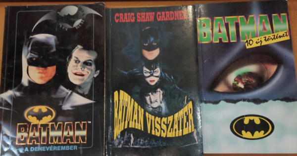 Martin H. Greenberg Craig Shaw Gardner - 3 db Batman regény: Batman, a denevérember + 10 új történet + Batman visszatér