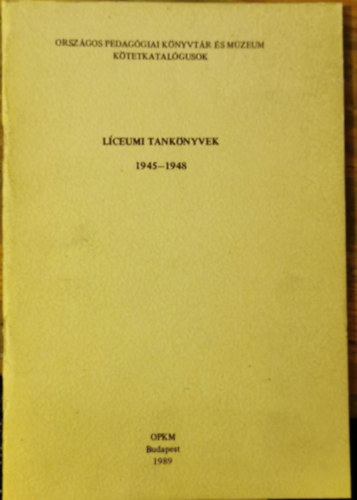 Lceumi tanknyvek 1945-1948