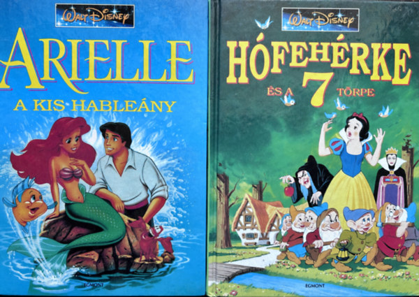 The Walt Disney Company Walt Disney - 2 db Diseny bet�s k�nyv: A - H�feh�rke �s a 7 t�rpe + B - Arielle a kis hable�ny