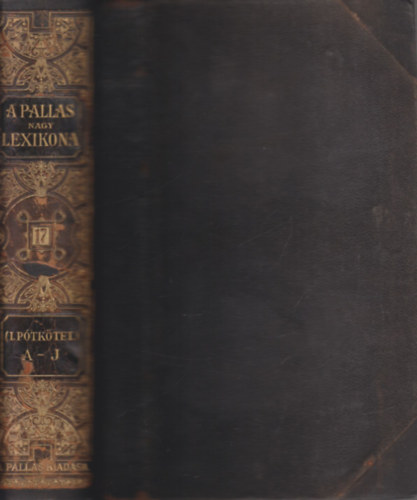 A Pallas nagy lexikona XVII. (I. pótkötet, A-J)