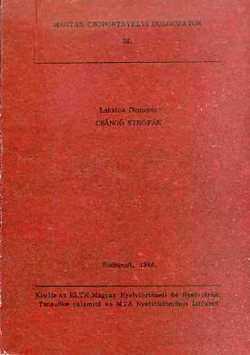 Lakatos Demeter - Csángó strófák