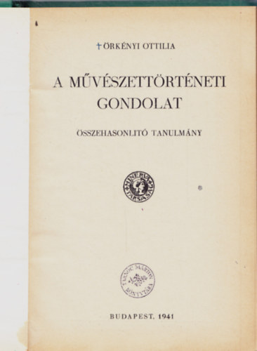 �rk�nyi Ottilia - A m�v�szett�rt�neti gondolat