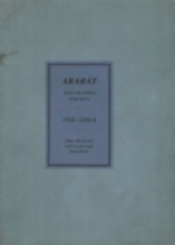 Orsz. Izraelita Le�ny�rvah�z - Arar�t (Magyar zsid� �vk�nyv 1943-5703/4)