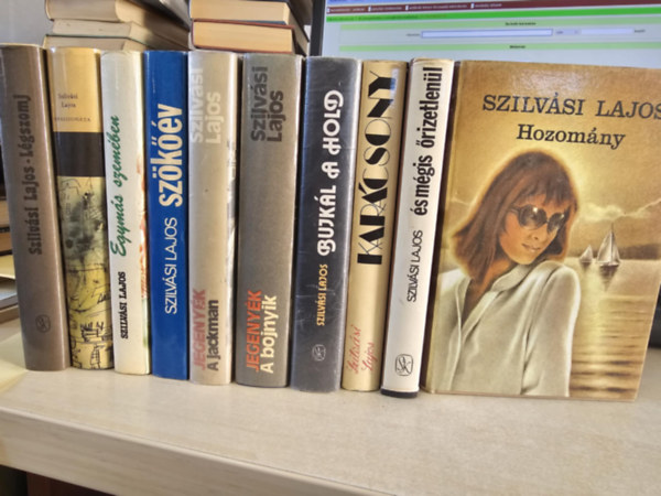 Szilvsi Lajos - 10db Szilvsi ktet, KNYVMENT AJNLAT: Hozomny+ s mgis rizetlenl+ Karcsony+ Bujkl a hold+ Jegenyk -A bojnyik + A jackman+ Szkv+ Egyms szemben+ Appassionata+ Lgszomj