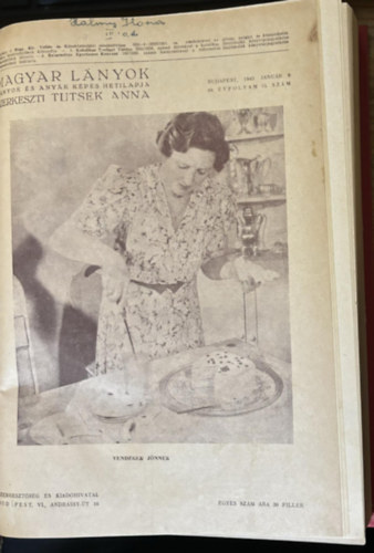 Tutsek Anna  (szerk.) - Magyar Lnyok - Lnyok s anyk kpes hetilapja 1943. (egybektve)