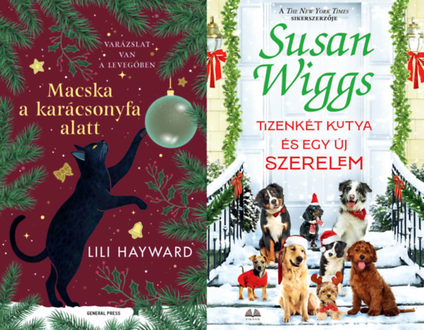 Lili Hayward Susan Wiggs - 2 db kar�csonyi cic�s �s kuty�s romantikus reg�ny: Macska a kar�csonyfa alatt + Tizenk�t kutya �s egy �j szerelem