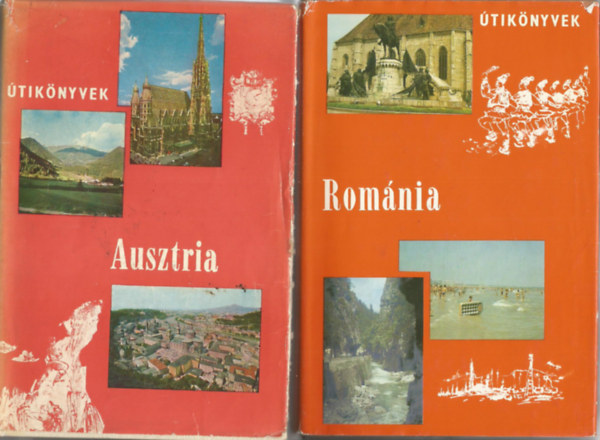 2 db Panoráma könyv, Ausztria, Románia