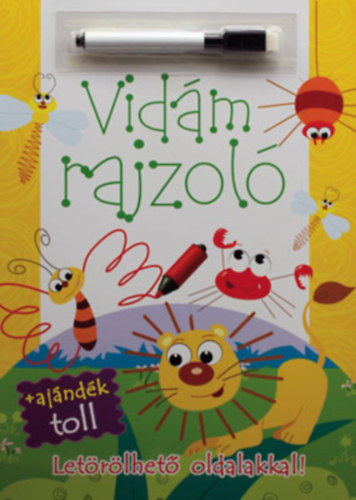 Vidám rajzoló - Letörölhető oldalakkal! + ajándék toll