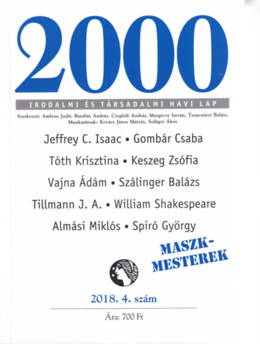 2000 Irodalmi s Trsadalmi Havi Lap - 2018. 4. szm