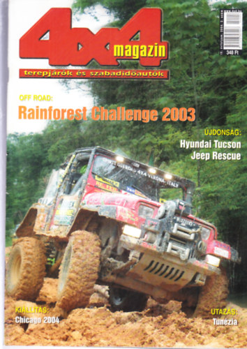 4x4 magazin - terepjrk s szabadidautk 2004/2, 3, 4, 5, 7, 8, 9 (7 db. lapszmonknt)