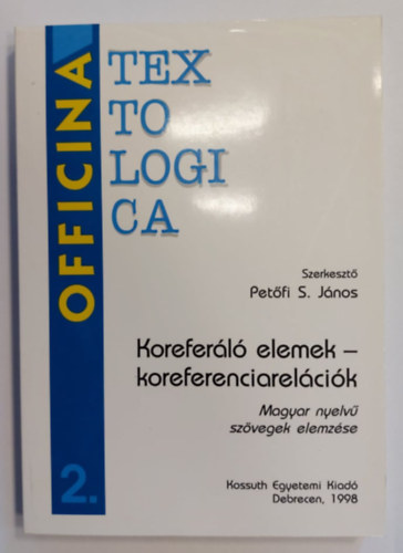 Korefer�l� elemek - koreferenciarel�ci�k