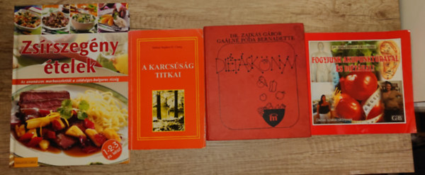 Dr. Stephen D. dr. Chang, Dr. Giller Myriam Zajk�s G.-Ga�ln� P�da B. - 4 di�t�sk�nyv csomagban: Di�t�sk�nyv, A karcs�s�g titkai, Fogyjunk akupunkt�r�val �s di�t�val, Zs�rszeg�ny �telek