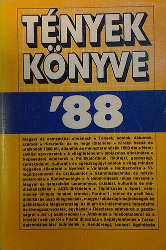 Bal� Gy.-Lipovecz I. \ (szerk.) - T�nyek k�nyve '88