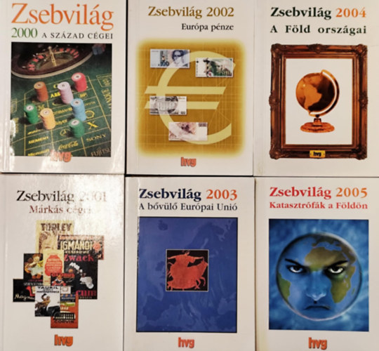 6 db Zsebvil�g k�nyv (2000-2005)