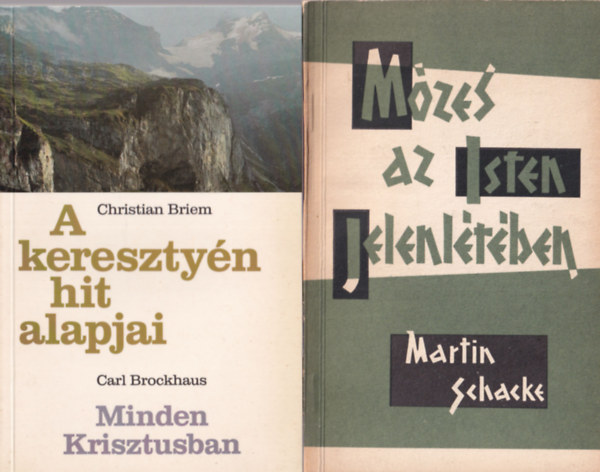 Martin Schacke, Gerhard Salomon, Richard Bennett Christian Briem - 4 db vall�si k�nyv : Isten keres�se + Mi�rt szenved�nk? + M�zes az Isten jelentl�t�ben + A kereszty�n hit alapjai