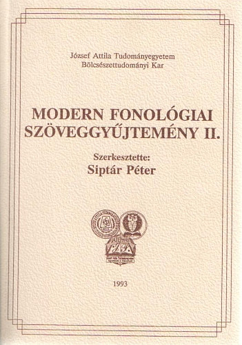 Sipt�r P�ter  (szerk.) - Modern fonol�giai sz�veggy�jtem�ny II.