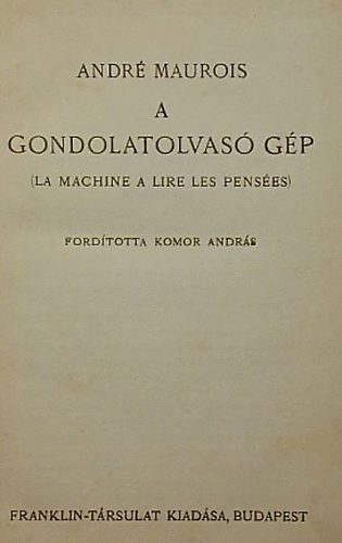 A. Maurois - A gondolatolvas gp