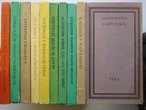 Több szerző - 8 db Téka sorozatból (Fogságom története, Az új világnézet, Egy ember megszólal..)