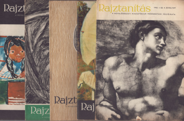 Juhász Antal (szerk.) - Rajztanítás - Az Oktatási Minisztérium módszertani folyóirata - V.évf. 1963/1-6.szám teljes évfolyam