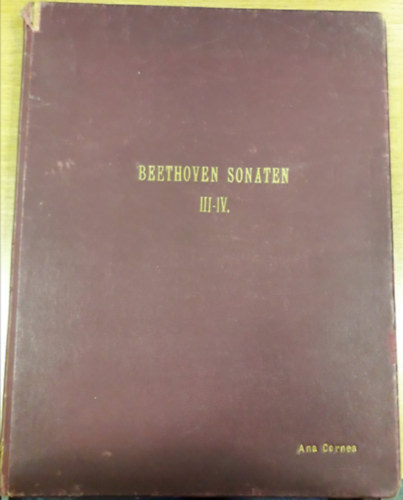 L. van Beethoven - Sonaten / Sonates / Sonatas III-IV. (tredk)