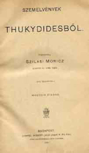 Lampel Róbert - Szemelvények Thukydidesből