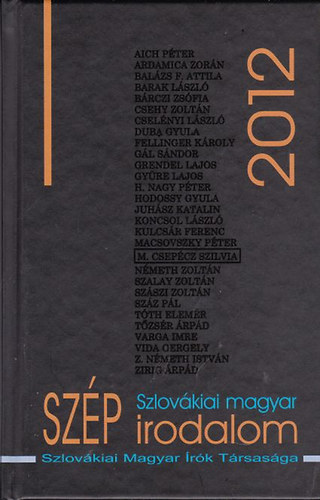 Csanda Gbor - Szlovkiai magyar szp irodalom 2012