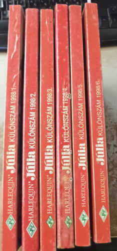 T�bb szerz� - 6 db J�lia k�l�nsz�m 1998. �vfolyam 1-6 k�tet (teljes)