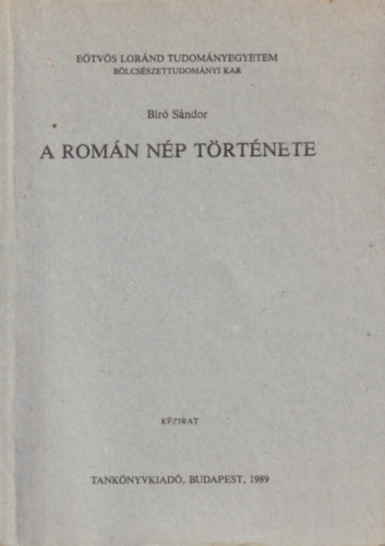 Br Sndor - A romn np trtnete