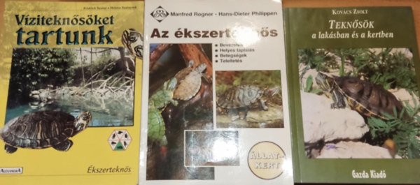 Manfred Rogner, Hans-Dieter Philippen, Fridrich Szalay, Helena Szalayov Kovcs Zsolt - 3 db Az kszertekns + Teknsk a laksban s a kertben + Vziteknsket tartunk