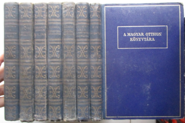 T�bb szerz� - 8 db A Magyar Otthon K�nyvt�ra sorozatb�l (T�rt�nelmi miniat�r�k, S�rgarig�, C�z�r hitvese, M�ty�st�r r�zsadomb, A madarasi kir�ly,Liline, tavaszi b�zavet�s)