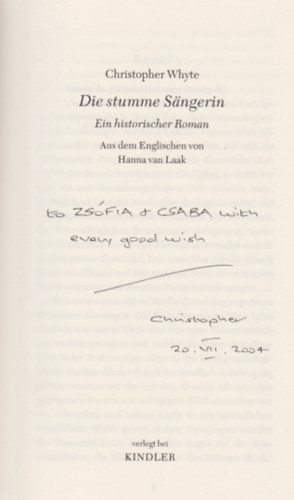 Christopher Whyte - Die stumme S�ngerin (Dedik�lt)