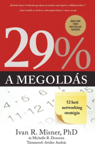 Ivan R. Misner; Michelle R. Donovan; Avidor Andrs - 29%, a megolds