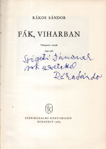 R�kos S�ndor - f�k, viharban