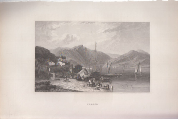 Ithaca (Tompkins megye, New York llam, USA, szak-Amerika) (16x23,5 cm mret eredeti aclmetszet, 1856-bl)