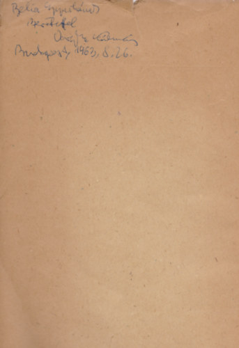 Vargha K�lm�n - A novellista Szini Gyula (Dedik�lt)