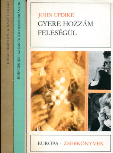 John Updike - Seprun - Eurpa zsebknyvek - 3 db