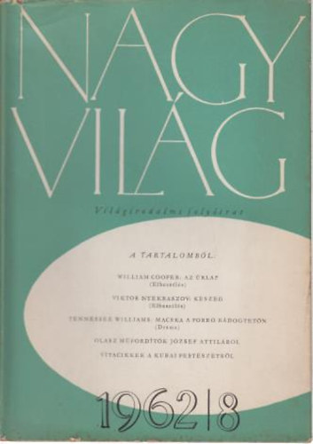 Kardos László-Gerebélyes László - Nagyvilág (Világirodalmi folyóirat)1962/8