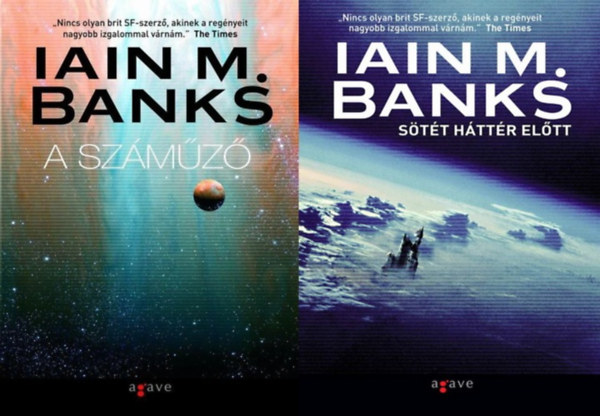 Iain Banks Iain M. Banks - 2 db Iain M. Banks sci-fi regény: A száműző + Sötét háttér előtt