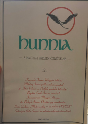 Hunnia - A magyar szellem önvédelme-12,(1990.10.)