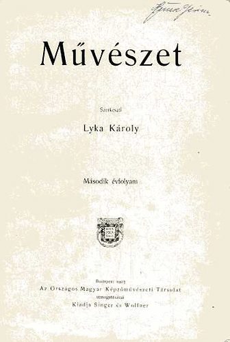 Lyka Károly (szerk.) - Művészet 2. évf. 1903