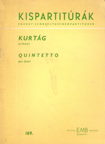 Kurt�g Gy�rgy - Quintetto per fiati