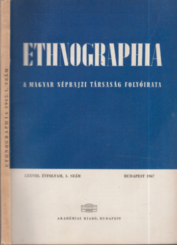 K. Kov�cs L�szl� - Ethnographia 1967/1.