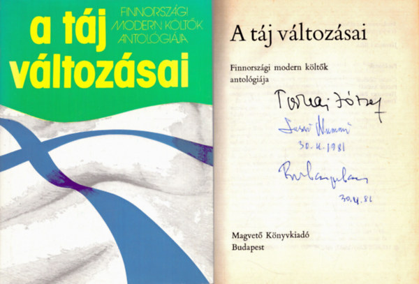 Jávorszky Béla (szerk.) - A táj változásai (dedikált)