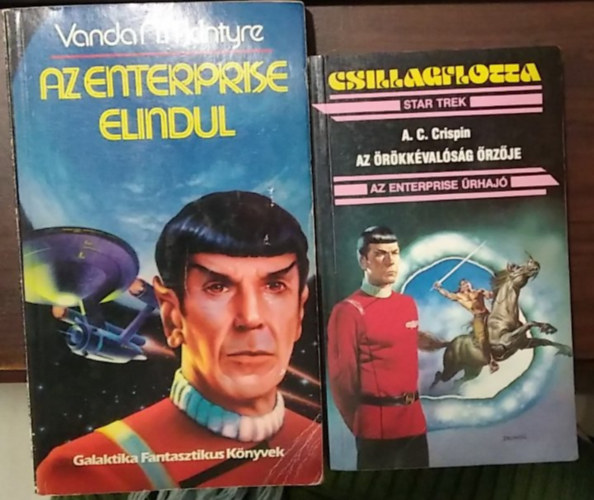 A. C. Crispin Vonda N. McIntyre - 2 db m�, fantasy: Az Enterprise elindul+ Csillagflotta-Az Enterprise �rhaj�-Az �r�kk�val�s�g �rz�je