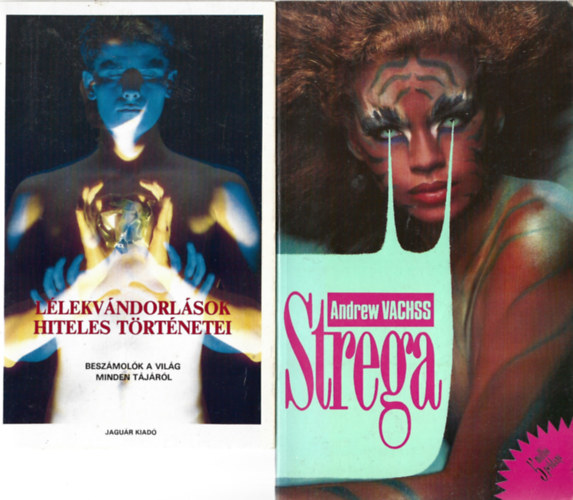 2 db könyv, Lélekvándorlások hiteles történetei, Andrew Vachss: Strega