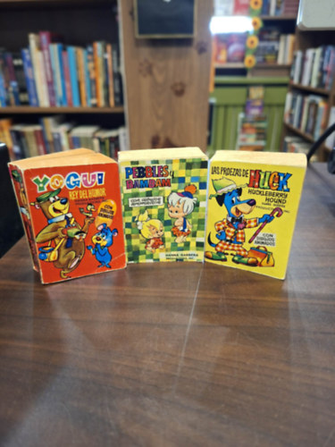 Hanna-Barbera - 3 db minik�nyv spanyolul: Yogui Rey Del Humor, Las Proezas de Huck, Pebbles y Bambam ( Maci Laci, Foxi Maxi, K�vak�vi Enik� �s Kavicsi Ben�)