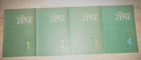 A Magyar Zene c�m� ffoly�irat 2010-es �vfolyama: 2010/1, 2010/2, 2010/3, 2010/4